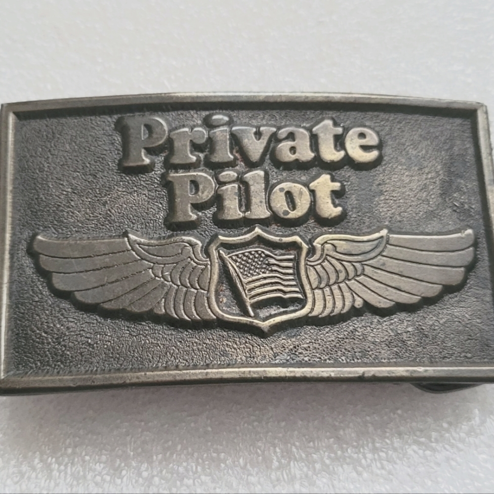 Private pilot Lewis Belt buckle